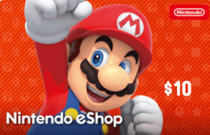 بطاقة شحن نينتندو فئة 10$ - Nintendo eShop