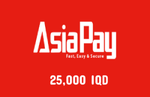 شحن محفظة اسيابي - AsiaPay 25,000 IQD